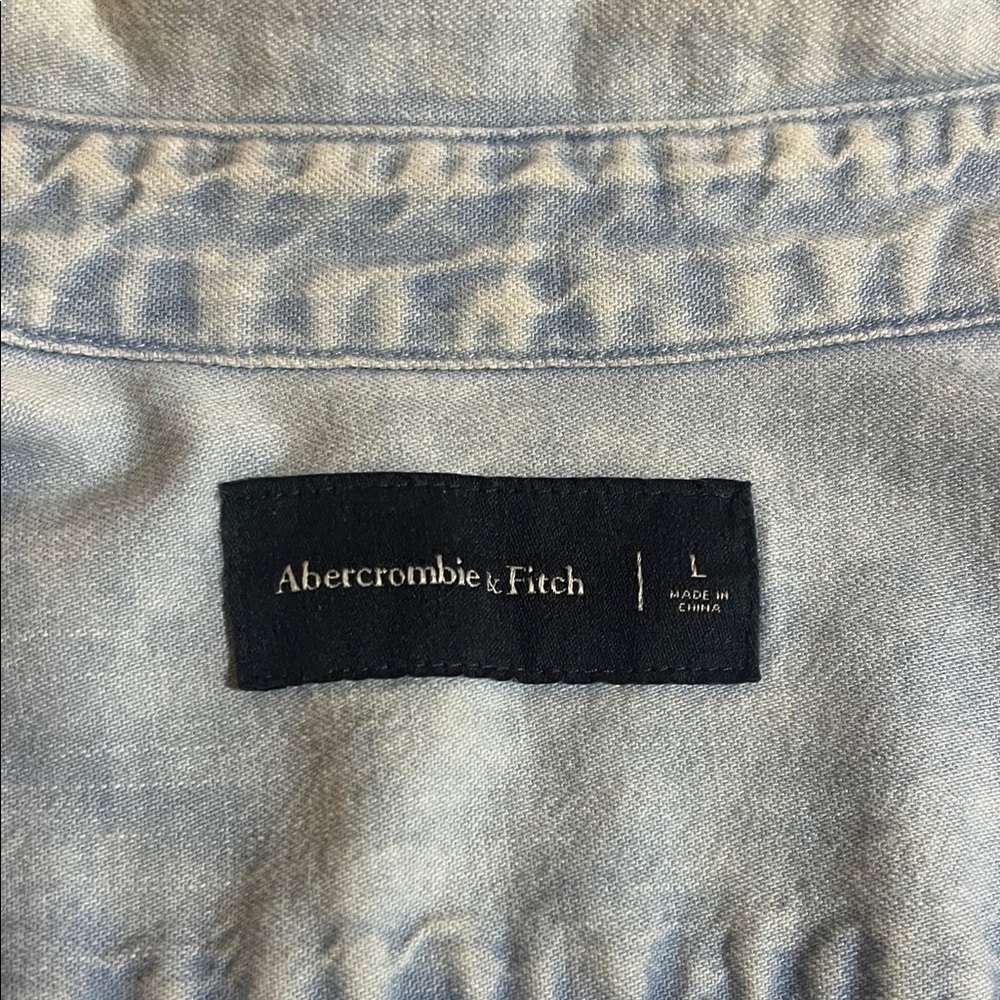 Abercrombie & Fitch Sky Blue Denim Top